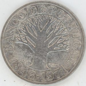 Portugal 50 Escudos 1971 Banque du Portugal (vz) en argent