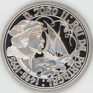 Portugal 1000 Escudos 1995 JOÃO II  Rei de Portugal (vz-unz) en argent