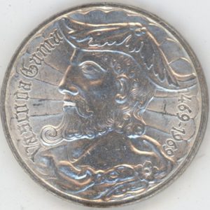 Portugal 50 Escudos 1969 Vasco de Gama (vz) en argent