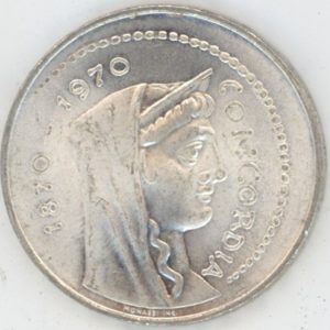 Italie 1000 Lire 1970 R (vz) en argent