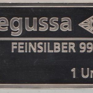 Lingot 1 Unze Feinsilber 999,0 Genève Degusa (vz)