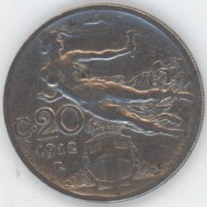 Italie 20 Centesimi 1912 R Victor-Emmanuel III (ss)