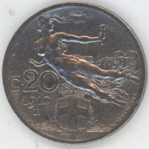 Italie 20 Centesimi 1910 R Victor-Emmanuel III (ss)