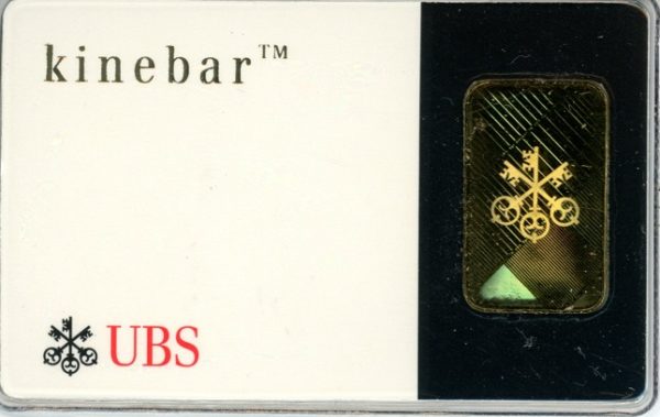 Lingot 5g. Fine Gold 999 UBS Kinebar – Image 2