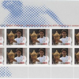 Timbres spéciaux 2007 Roger Federer feuillet de 10 timbres Neuf