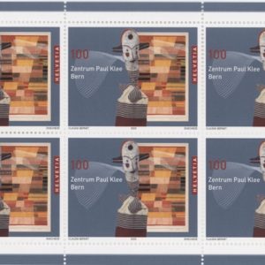Timbres spécial 2005 Centre de Paul Klee Berne petit feuillet de 6 timbres Neuf