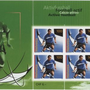 Timbres spécial 2008 Football actif petit feuillet de 6 timbres Neuf