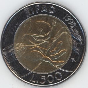 Italie 500 Lire 1998 IFAD (vz-unz)