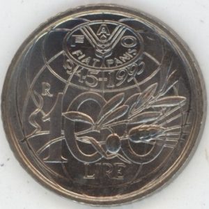Italie 100 Lire 1995 R FAO épis (vz-unz)