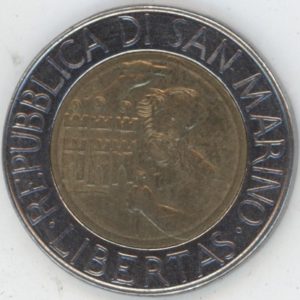 San Marino 500 Lire 1994 légende de Saint Marinus de Dalmatie (vz)
