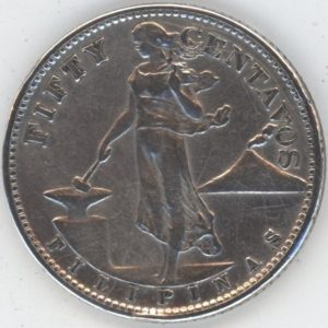 Philippines 50 Centavos 1944 Commonwealth (ss) en argent