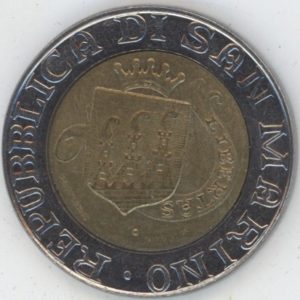 San Marino 500 Lire 1989 Histoire (vz)