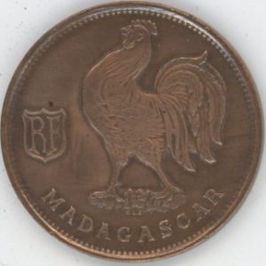 Madagascar France Libre 50 Centimes 1943 (ss-vz)