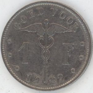 Belgique 1 Franc 1922 FL (ss)
