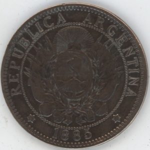 Argentine 2 Centavos 1885 (ss)