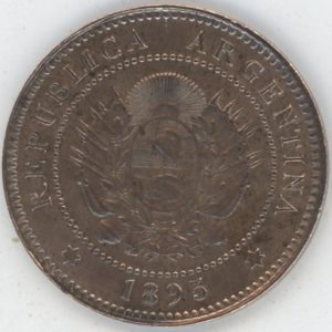 Argentine 1 Centavo 1895 (vz)