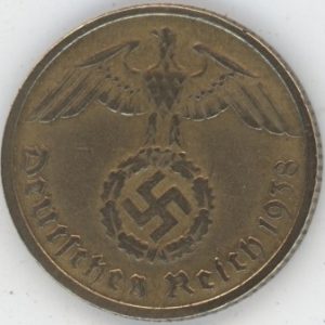 Germany Troisième Reich 10 Reichspfennig 1938 D (ss)