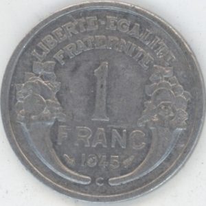 France 1 Franc 1945 C Morlon (ss)