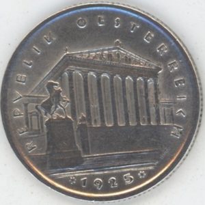 Autriche 1 Schilling 1925 (ss+) en argent