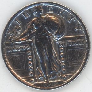 USA Standing Liberty Quarter 1923 (ss) en argent
