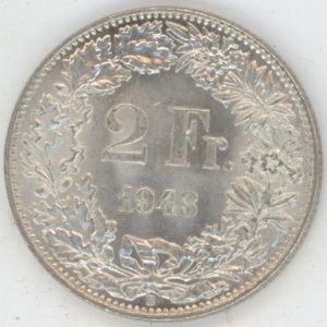 2 Francs 1943 (fast unz)