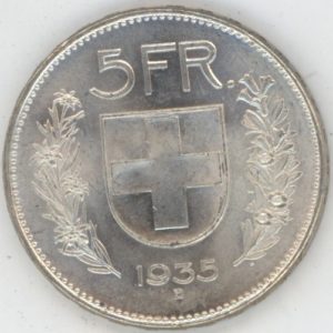 5 Francs 1935 (vz-unz)
