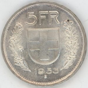 5 Francs 1953 (unz)