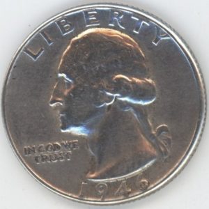 USA Washington Quarter Dollar 1946 (ss) en argent