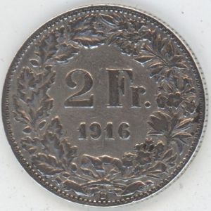 2 Francs 1916 (s-ss)