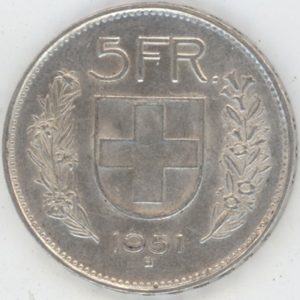5 Francs 1951 (ss+)