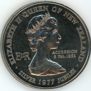 New Zealand 1 Dollar 1977 Traité de Waitangi (vz)