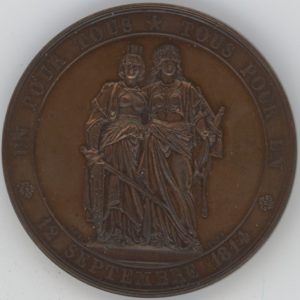 50eme Anniversaire de la Réunion de Genève à la Suisse 1864 (vz)