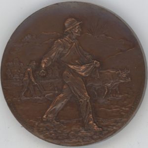 Médaille Concours de Petit Bétail Vevey 1901 (ss+)
