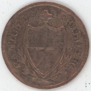 Fribourg 2 1/2 Rappen 1846 (ss)