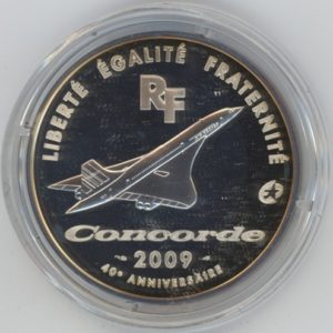 France 10 Euros 2009 Concorde (unz) en argent