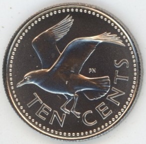 Barbados 10 Cents 1973 FM (unz)