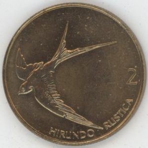 Slovénie 2 Tolarjev 2004 Hirondelle (vz-unz)