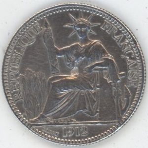 Indochine Française 10 Centimes 1912 A (ss) en argent