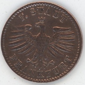 Germany Frankfurt 1 Heller 1841 (ss)
