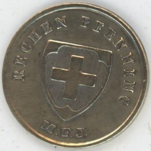 Jeton de Tir Schützen-Gesellschaft Winterthur Rechenpfennig sans date (19.Jhdt.)