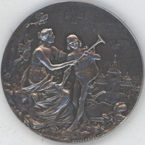 Médaille Exposition Nationale Suisse Genève 1896 (vz) en argent