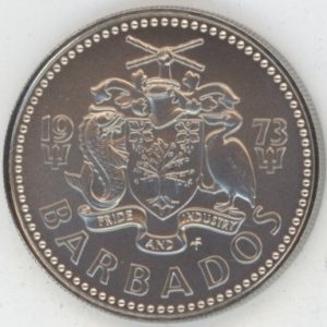 Barbados 25 Cents 1973 FM (unz)