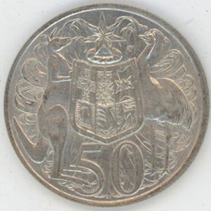 Australie 50 Cents 1966 Elisabeth II (vz) en argent