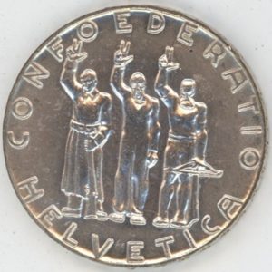 5 Francs comm. 1941 Bundesfeier (vz-unz)