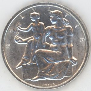 5 Francs comm. 1948 Verfassung (vz)