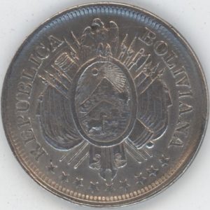 Bolivie 50 Centavos 1899 PTS MM (ss) en argent