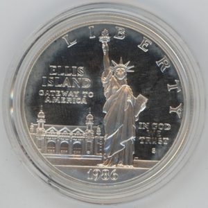 USA 1 Dollar 1986 S Statue de la liberté (unz) en argent