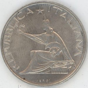 Italie 500 Lire 1961 R (ss-vz) en argent