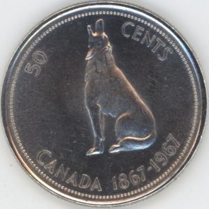 Canada 50 Cents 1967 (ss-vz) en argent