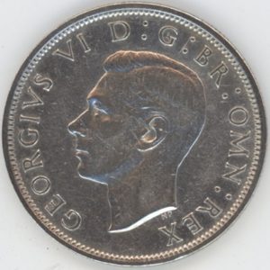 Grande-Bretagne Half Crown 1943 George VI (ss) en argent